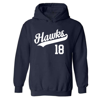 Monmouth - NCAA Baseball : Colin Ruddy - Replica Shersey Hooded Sweatshirt-0