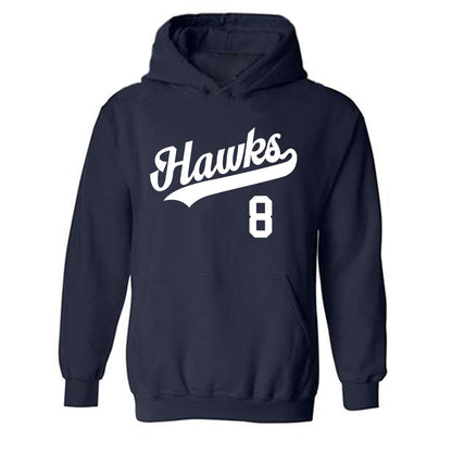 Monmouth - NCAA Baseball : Tony DiChiara - Replica Shersey Hooded Sweatshirt-0