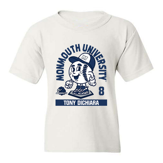 Monmouth - NCAA Baseball : Tony DiChiara - Fashion Shersey Youth T-Shirt-0