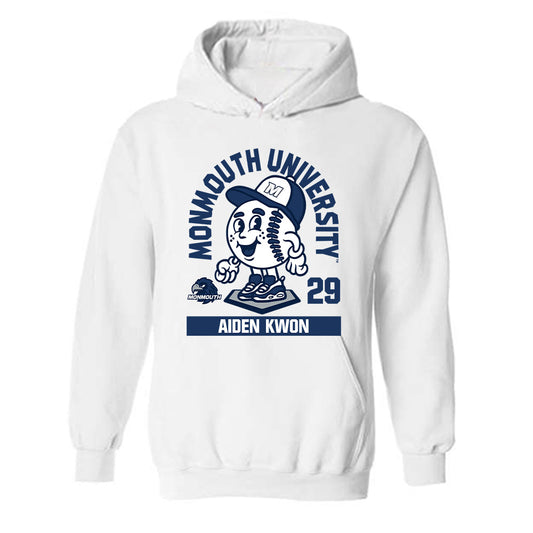 Monmouth - NCAA Baseball : Aiden Kwon - Fashion Shersey Hooded Sweatshirt-0