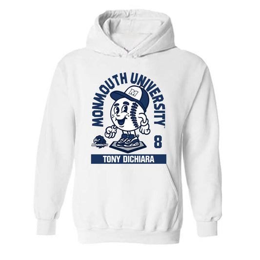 Monmouth - NCAA Baseball : Tony DiChiara - Fashion Shersey Hooded Sweatshirt-0