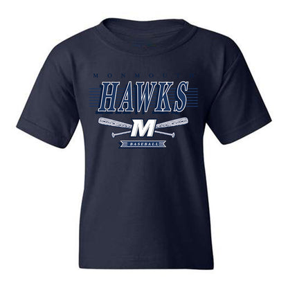 Monmouth - NCAA Baseball : Derek Benzinger - Sports Shersey Youth T-Shirt