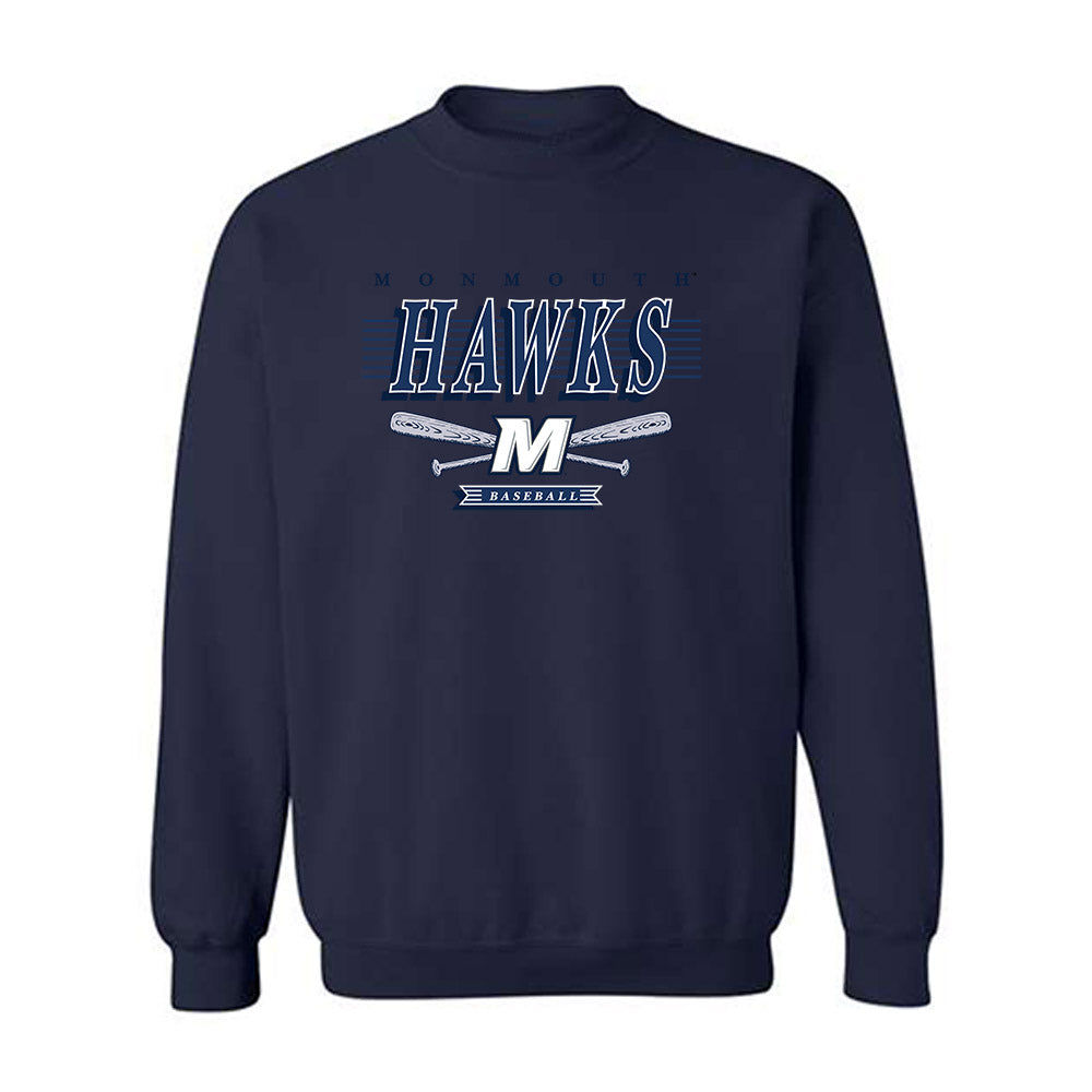 Monmouth - NCAA Baseball : Aiden Kwon - Sports Shersey Crewneck Sweatshirt-0