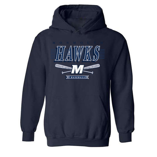 Monmouth - NCAA Baseball : Austin Beard - Sports Shersey Hooded Sweatshirt-0