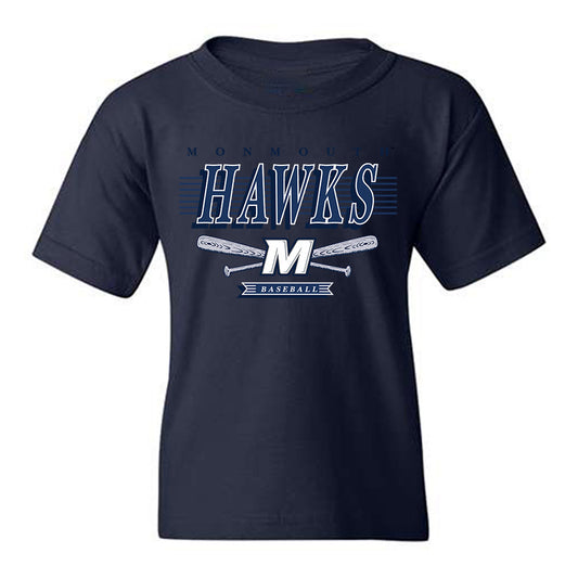 Monmouth - NCAA Baseball : Tony DiChiara - Sports Shersey Youth T-Shirt-0