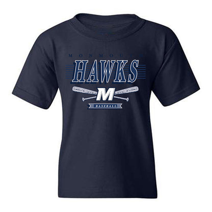 Monmouth - NCAA Baseball : David Horvath - Sports Shersey Youth T-Shirt-0