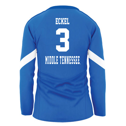 MTSU - NCAA Women's Volleyball : Allyson Eckel - Blue Volleyball Jersey