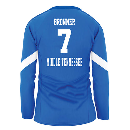 MTSU - NCAA Women's Volleyball : Alivia Bronner - Blue Volleyball Jersey