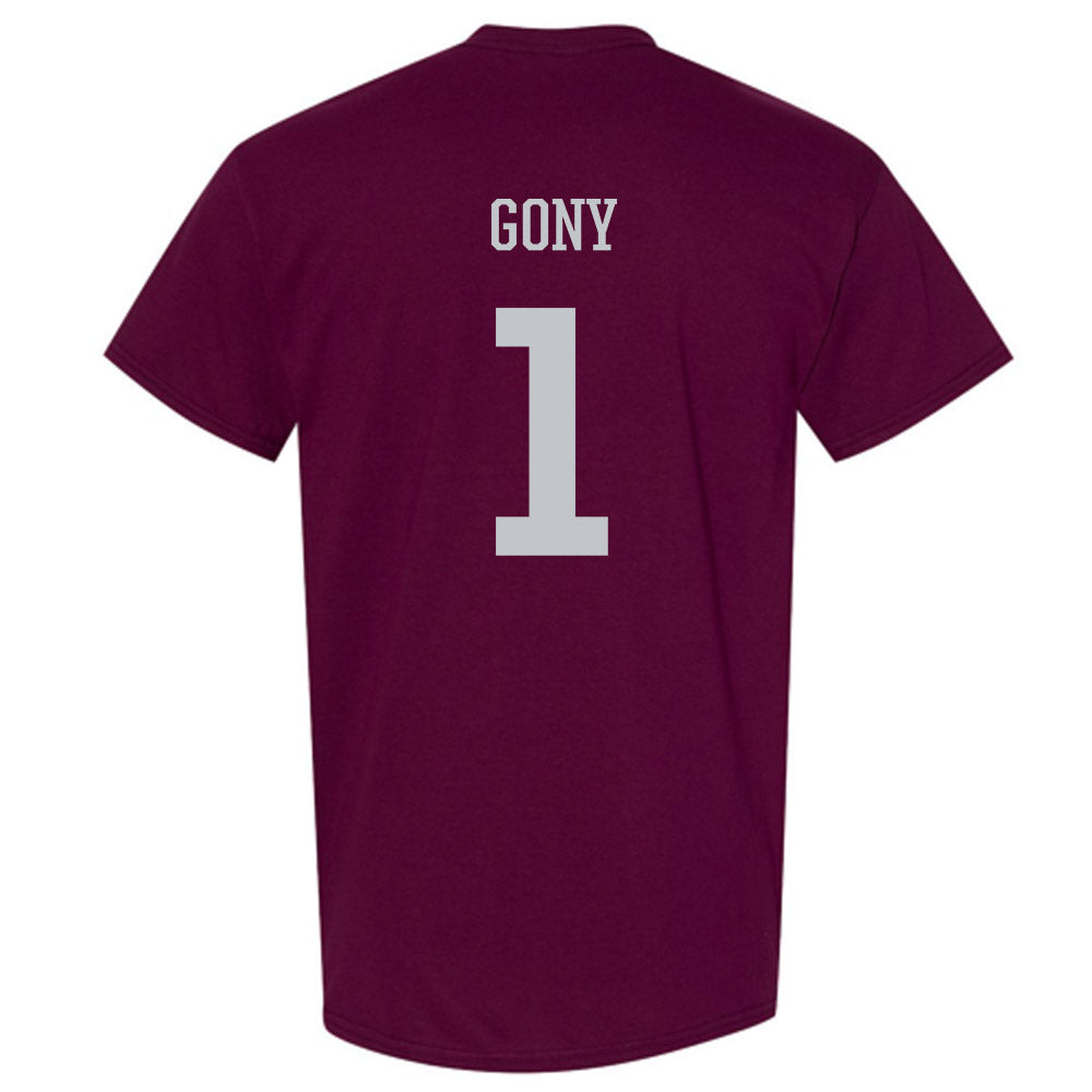 Mississippi State - NCAA Women's Basketball : Nyayongah Gony - Sports Shersey T-Shirt-1