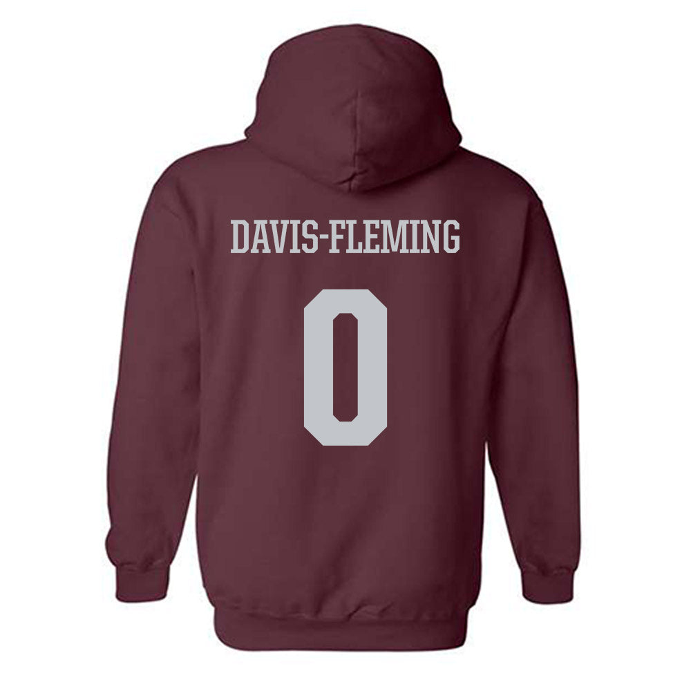 Mississippi State - NCAA Men's Basketball : Jamarion Davis-Fleming - Sports Shersey Hooded Sweatshirt-1