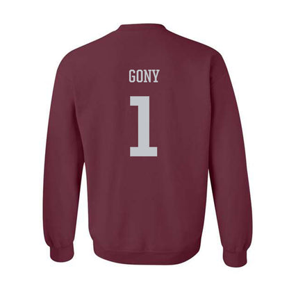 Mississippi State - NCAA Women's Basketball : Nyayongah Gony - Sports Shersey Crewneck Sweatshirt-1