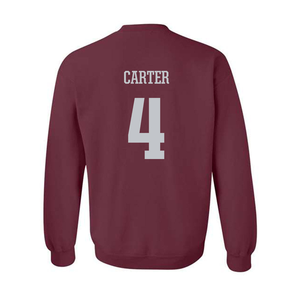 Mississippi State - NCAA Women's Basketball : Jessika Carter - Sports Shersey Crewneck Sweatshirt-1