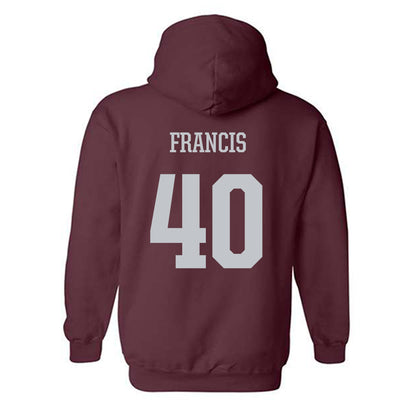 Mississippi State - NCAA Women's Basketball : Madison Francis - Sports Shersey Hooded Sweatshirt-1