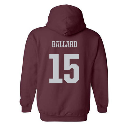 Mississippi State - NCAA Men's Basketball : Quincy Ballard - Sports Shersey Hooded Sweatshirt-1