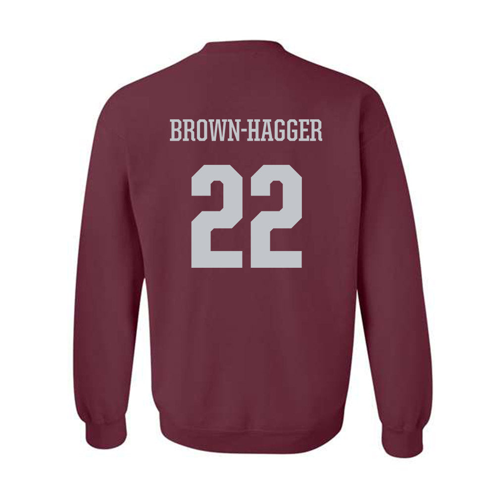 Mississippi State - NCAA Women's Basketball : Jasmine Brown-Hagger - Sports Shersey Crewneck Sweatshirt-1