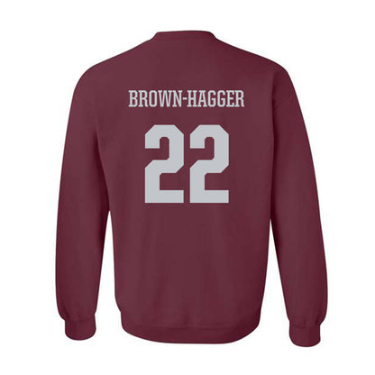 Mississippi State - NCAA Women's Basketball : Jasmine Brown-Hagger - Sports Shersey Crewneck Sweatshirt-1