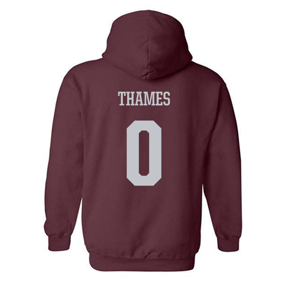 Mississippi State - NCAA Women's Soccer : Taylor Thames - Sports Shersey Hooded Sweatshirt-1