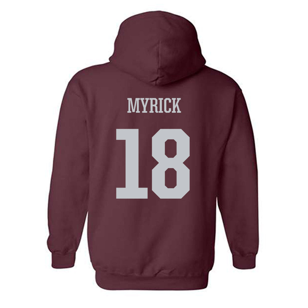 Mississippi State - NCAA Women's Volleyball : Lauren Myrick - Sports Shersey Hooded Sweatshirt-1