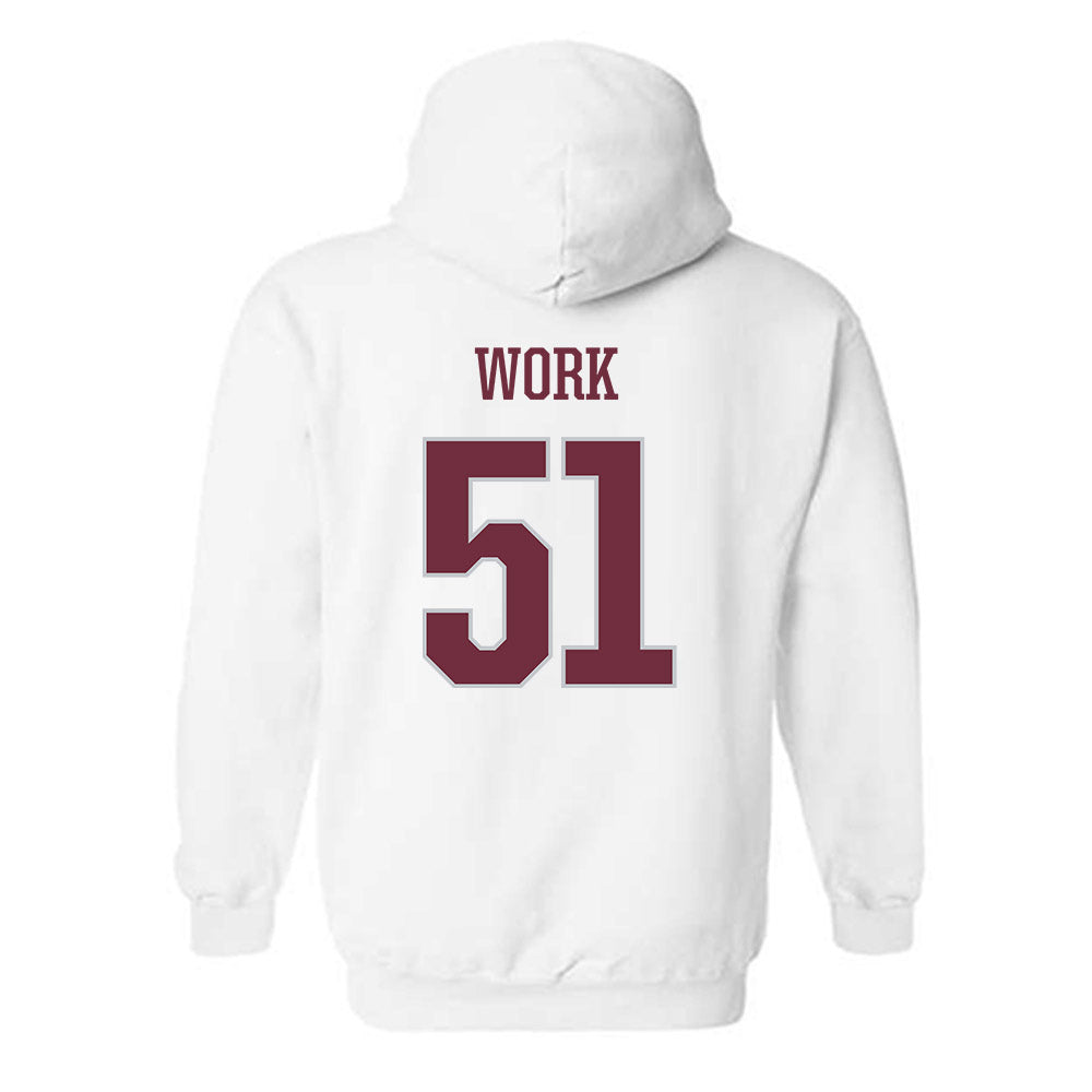 Mississippi State - NCAA Football : Luke Work - Sports Shersey Hooded Sweatshirt-1