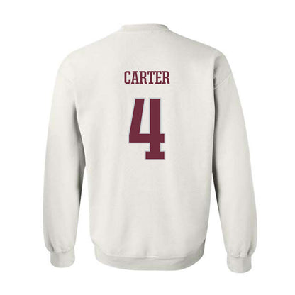 Mississippi State - NCAA Women's Basketball : Jessika Carter - Sports Shersey Crewneck Sweatshirt-1