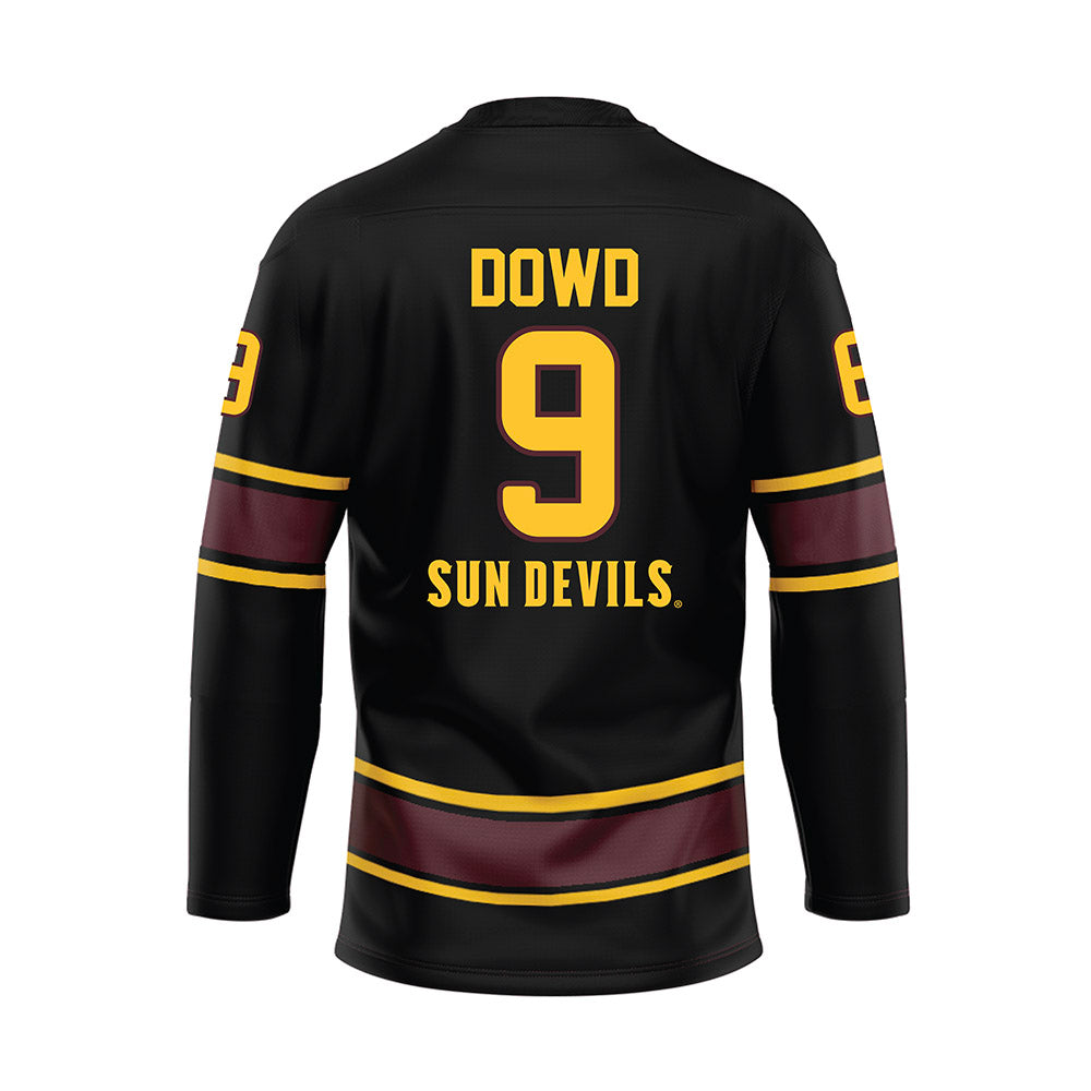 Arizona State - NCAA Men's Ice Hockey : Anthony Dowd - Navy Hockey Jersey-1