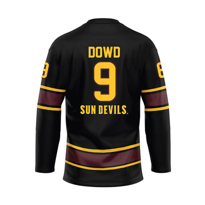 Arizona State - NCAA Men's Ice Hockey : Anthony Dowd - Navy Hockey Jersey-1