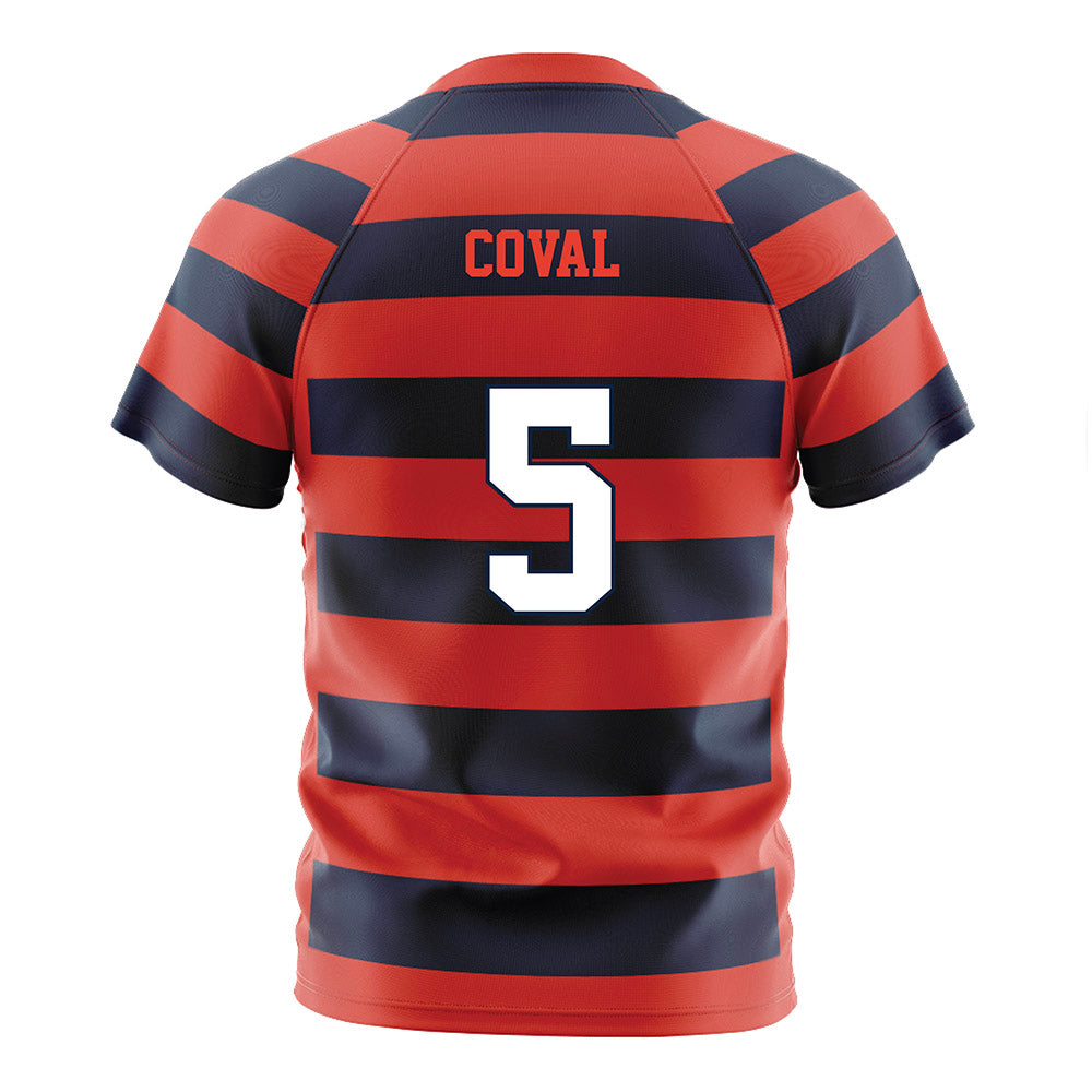 Syracuse - NCAA Women's Soccer : Julia Coval - Striped Soccer Jersey-1