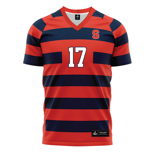 Syracuse - NCAA Women's Soccer : Abby Incorvaia - Striped Soccer Jersey-0