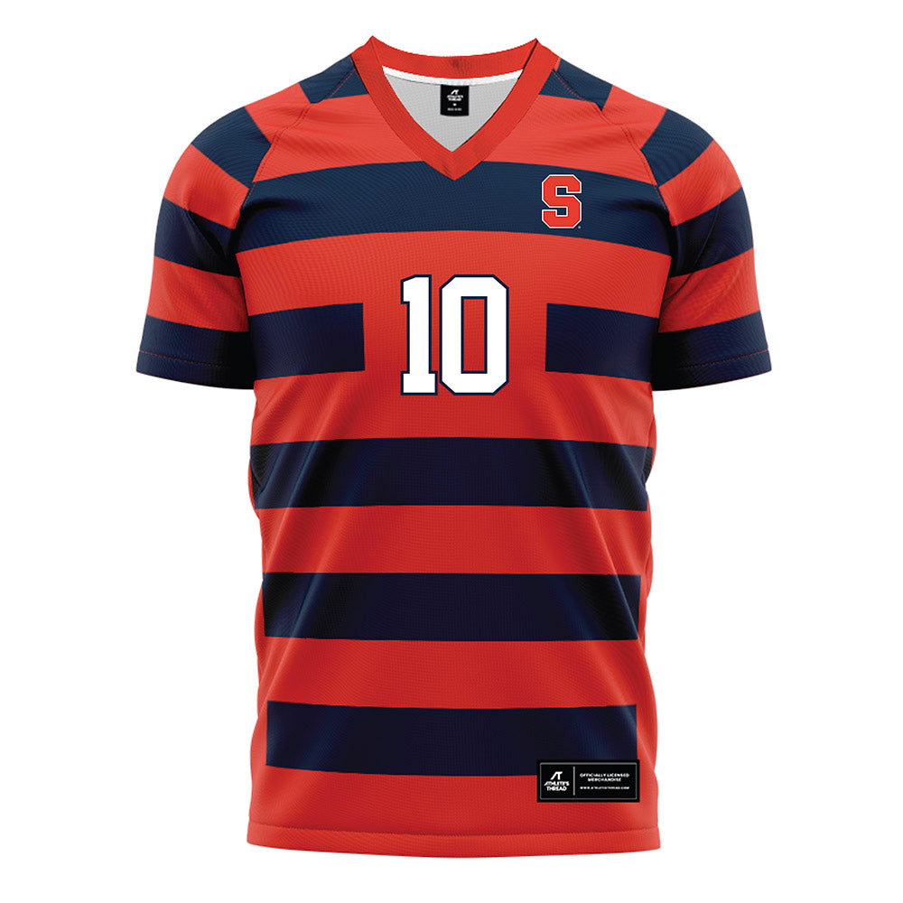 Syracuse - NCAA Women's Soccer : gabrielle Wisbeck - Striped Soccer Jersey-0