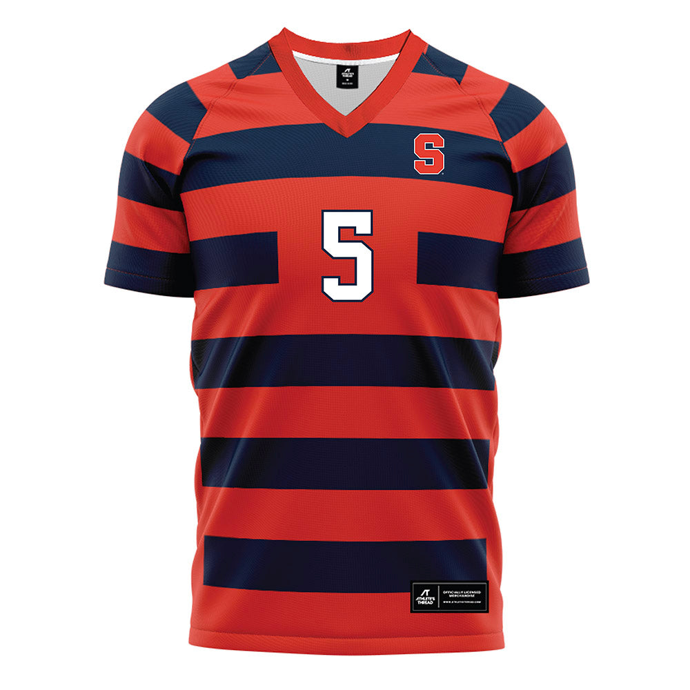 Syracuse - NCAA Women's Soccer : Julia Coval - Striped Soccer Jersey-0