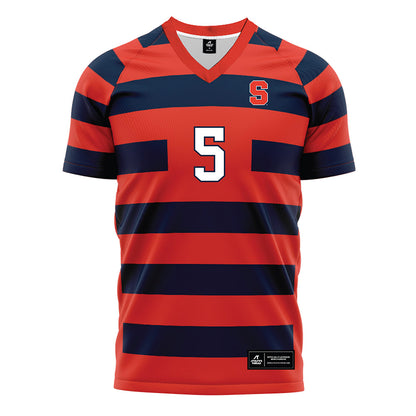 Syracuse - NCAA Women's Soccer : Julia Coval - Striped Soccer Jersey-0