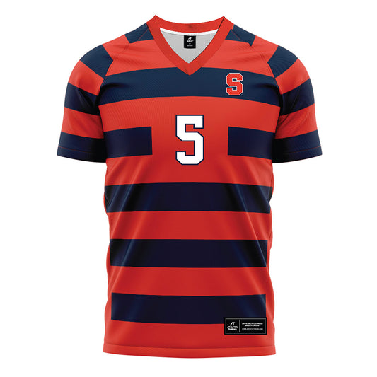 Syracuse - NCAA Women's Soccer : Julia Coval - Striped Soccer Jersey-0