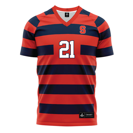 Syracuse - NCAA Women's Soccer : Mackenzie Dupre - Striped Soccer Jersey-0