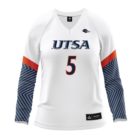 UTSA - NCAA Women's Volleyball : Ally Tribe - White Volleyball Jersey