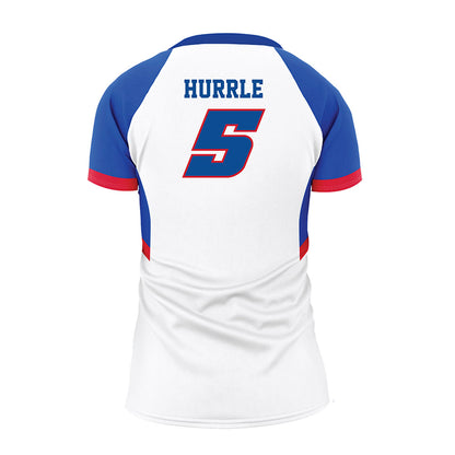 DePaul - NCAA Women's Volleyball : Eva Hurrle - White Volleyball Jersey-1