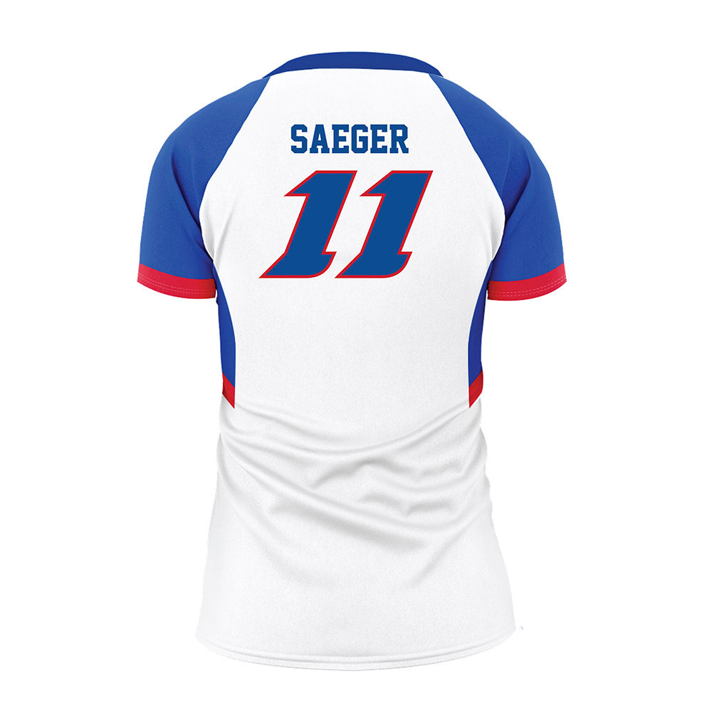 DePaul - NCAA Women's Volleyball : Amanda Saeger - White Volleyball Jersey