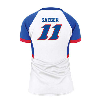 DePaul - NCAA Women's Volleyball : Amanda Saeger - White Volleyball Jersey