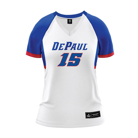 DePaul - NCAA Women's Volleyball : Jade Dudley-Epps - White Volleyball Jersey-0