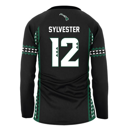 Hawaii - NCAA Women's Volleyball : Miliana Sylvester - Black Volleyball Jersey-1