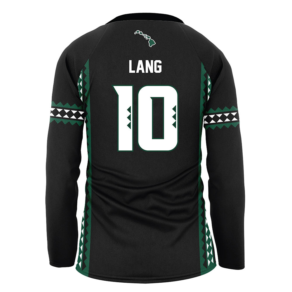Hawaii - NCAA Women's Volleyball : Katherine Lang - Black Volleyball Jersey-1