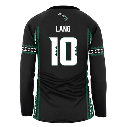 Hawaii - NCAA Women's Volleyball : Katherine Lang - Black Volleyball Jersey-1