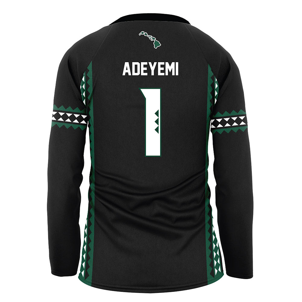 Hawaii - NCAA Women's Volleyball : Stella Adeyemi - Black Volleyball Jersey-1
