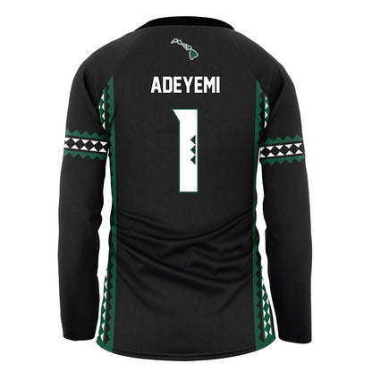 Hawaii - NCAA Women's Volleyball : Stella Adeyemi - Black Volleyball Jersey-1