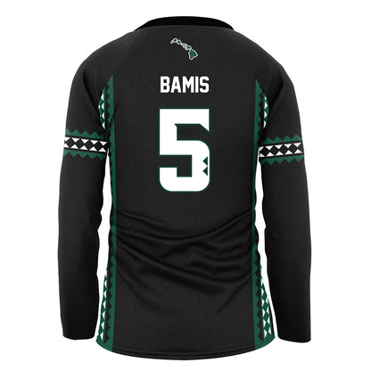 Hawaii - NCAA Women's Volleyball : Jacyn Bamis - Black Volleyball Jersey-1