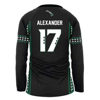 Hawaii - NCAA Women's Volleyball : Caylen Alexander - Black Volleyball Jersey