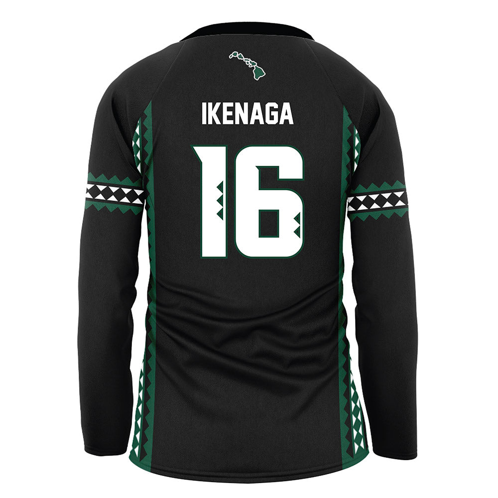 Hawaii - NCAA Women's Volleyball : Tayli Ikenaga - Black Volleyball Jersey-1