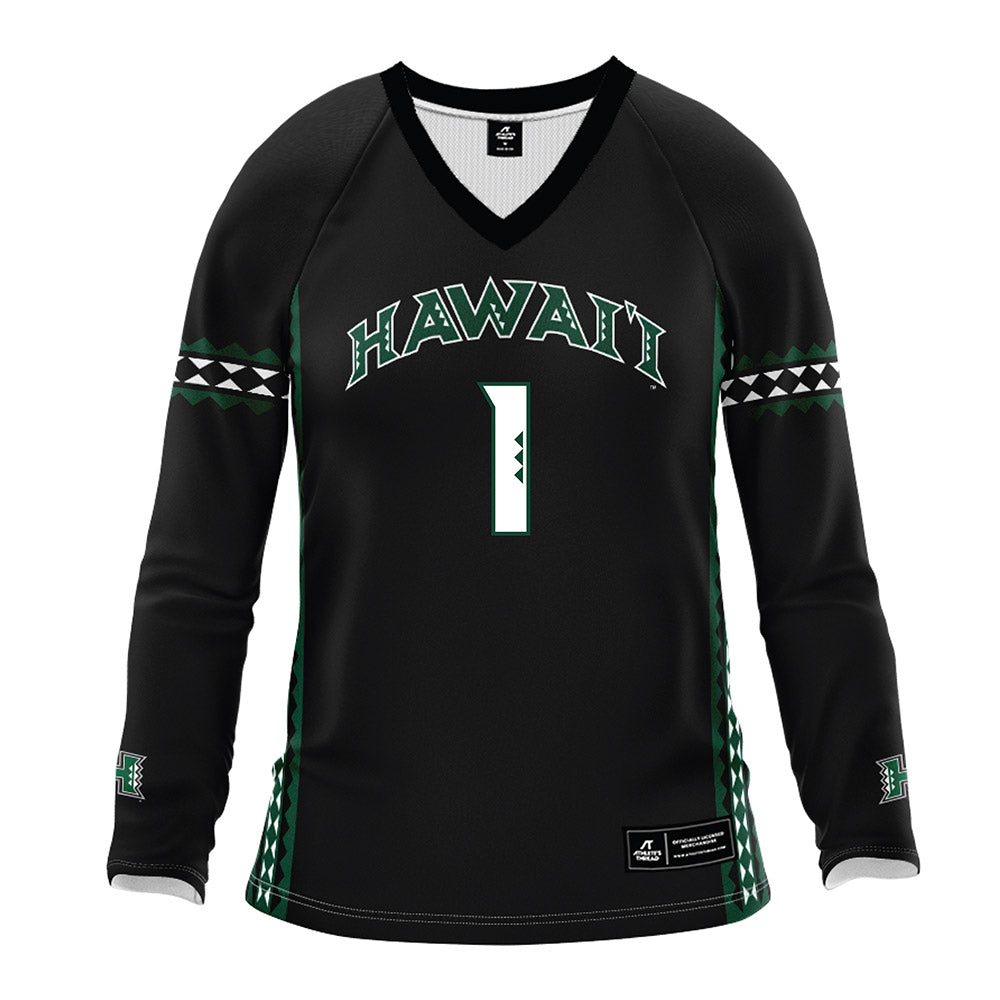 Hawaii - NCAA Women's Volleyball : Stella Adeyemi - Black Volleyball Jersey-0