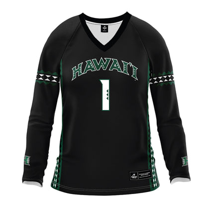 Hawaii - NCAA Women's Volleyball : Stella Adeyemi - Black Volleyball Jersey-0