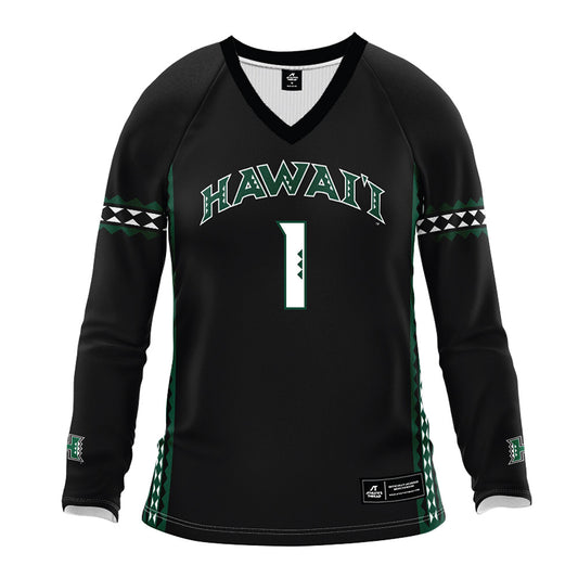 Hawaii - NCAA Women's Volleyball : Stella Adeyemi - Black Volleyball Jersey-0
