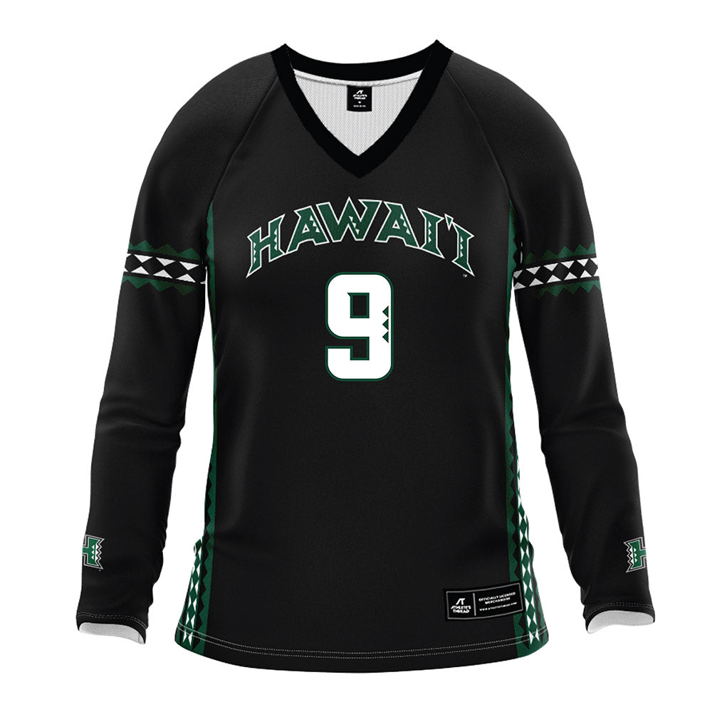 Hawaii - NCAA Women's Volleyball : Tali Hakas - Black Volleyball Jersey-0